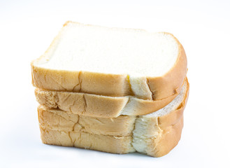 Sliced white bread