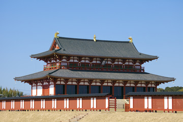 世界遺産奈良平城京の大極殿