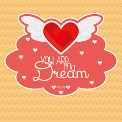 Cute Love Or Saint Valentine Card Template Editable