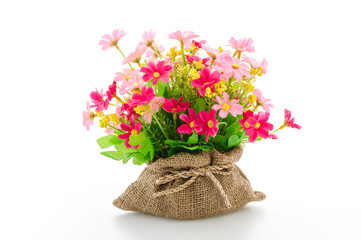 Bouquet flowers isolated on white