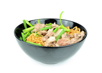 bowl of noodles with vegetables