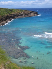 ハワイ　岬　浜　海岸