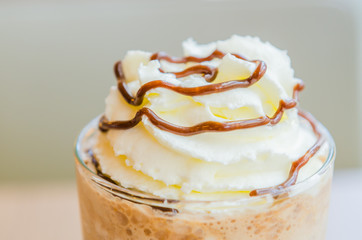 Mocha coffee frappe
