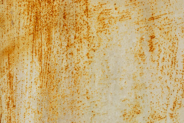 White painted metal with rust texture