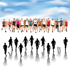 People running collection