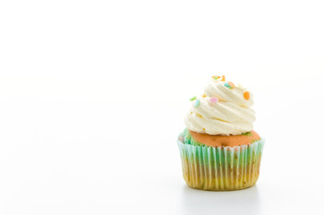 Cupcakes isolated on white background
