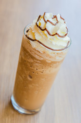 Mocha coffee frappe