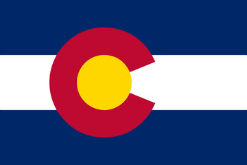 Colorado State Flag - obrazy, fototapety, plakaty