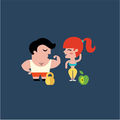 fitness illustration
