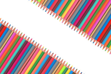 Fototapeta premium Colour pencils isolated on white