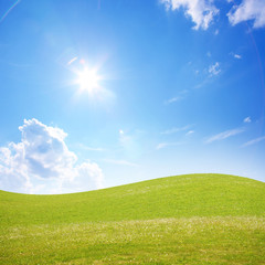 Fototapeta premium Schöne Sommer Landschaft