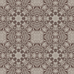 Seamless graphic pattern on canvas