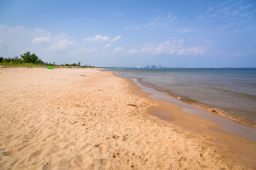 Fototapeta na wymiar Plaża w Polsce Morze Bałtyckie
