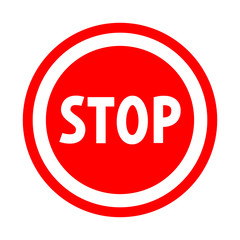 Stop sign. Vector illustration.