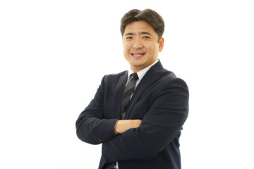 笑顔のビジネスマン