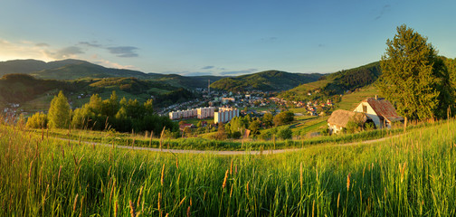 Summer landscape with village, Slovakia © TTstudio