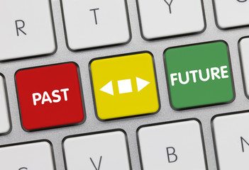 Future versus Past. Keyboard
