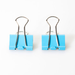 Paper clip isolated on white background