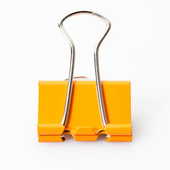 Paper clip isolated on white background