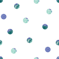 Cute polka dot. Vector seamless pattern.