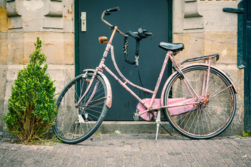 Naklejka na ściany i meble Bicycle in Amsterdam