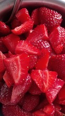 Erdbeeren mit Zucker