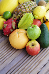 fresh tropical fruits