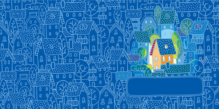 Sweet Home. Greeting card