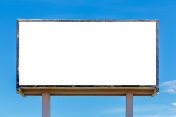 Fototapeta premium Blank billboard. Useful for your advertisement.