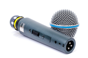 microphone on a white background