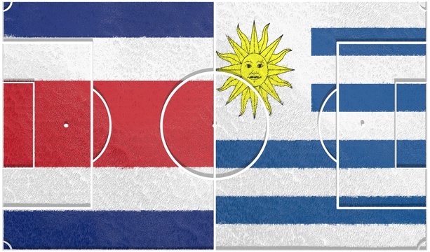 costa rico vs uruguay group d 2014, football field