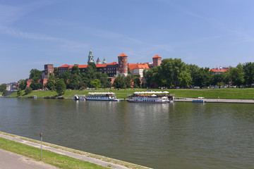 Kraków - Widok na Zamek Królewski
