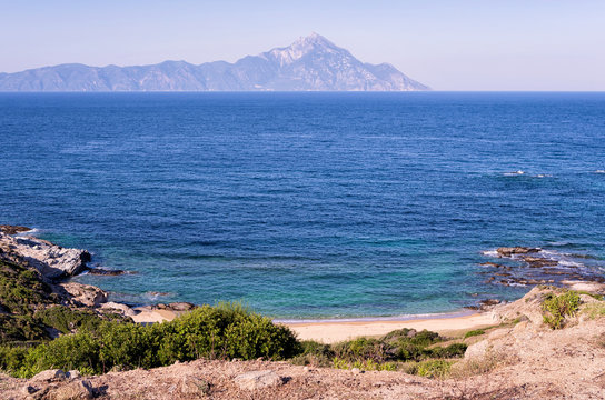 Secluded little beach in Greece