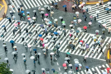 Fotobehang Shibuya Crossing © eyetronic