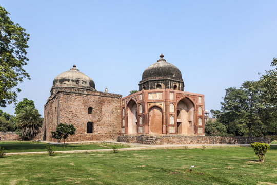 Panorama of Humayuns Tomb taken in Delhi - India