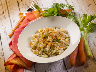 risotto with bottarga ( tuna eggs)