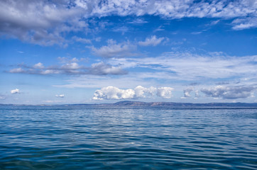 Fototapeta na wymiar Wielkie morze i niebo w Sithonia, Chalkidiki, Grecja
