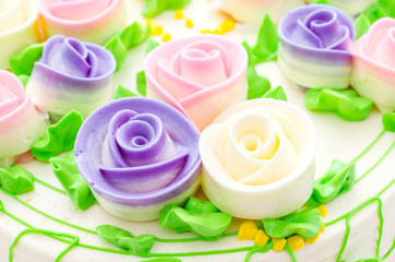 Fototapeta na wymiar Flower cakes