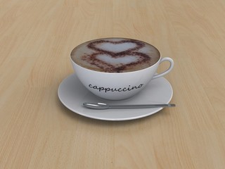 Cappuccino coffee cup