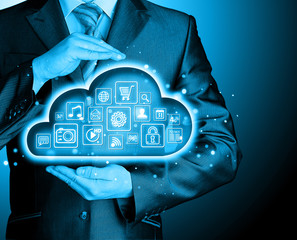 Cloud computing touchscreen interface