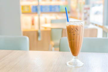 Iced mocha coffee