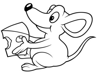 Mouse Holding Cheese