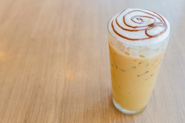 Iced mocha coffee