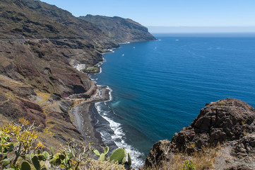 Fototapeta na wymiar Beach near Las Teresitas, Tenerife, Canary Islands, Spain