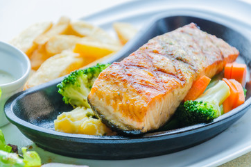 Salmon grilled