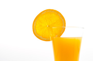 Orange juice glass