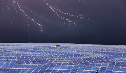 Field of solar panels