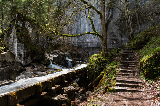 Wasserlauf in der P&ouml;llatschlucht im Ostallg&auml;u