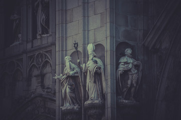 Fototapeta na wymiar Gothic, Toledo cathedral, majestic monument in spain.