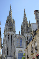 Fototapeta na wymiar Katedra w Quimper. Francja
